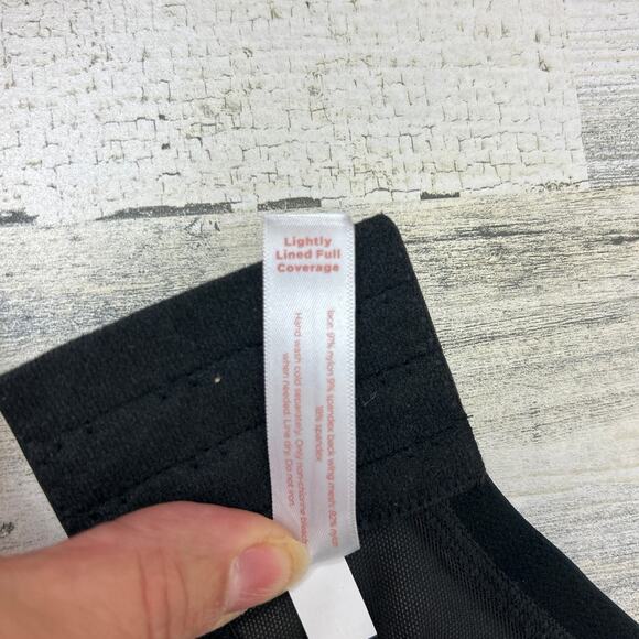 Cacique Women’s Plus 44DD Black Lace Lightly Lined Full Coverage Underwire Bra - Picture 7 of 7